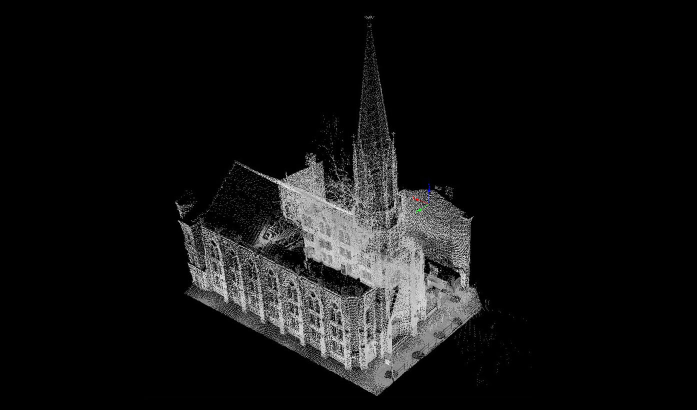 ОКН РЗ Лютеранская церковь. 3-D сканирование.