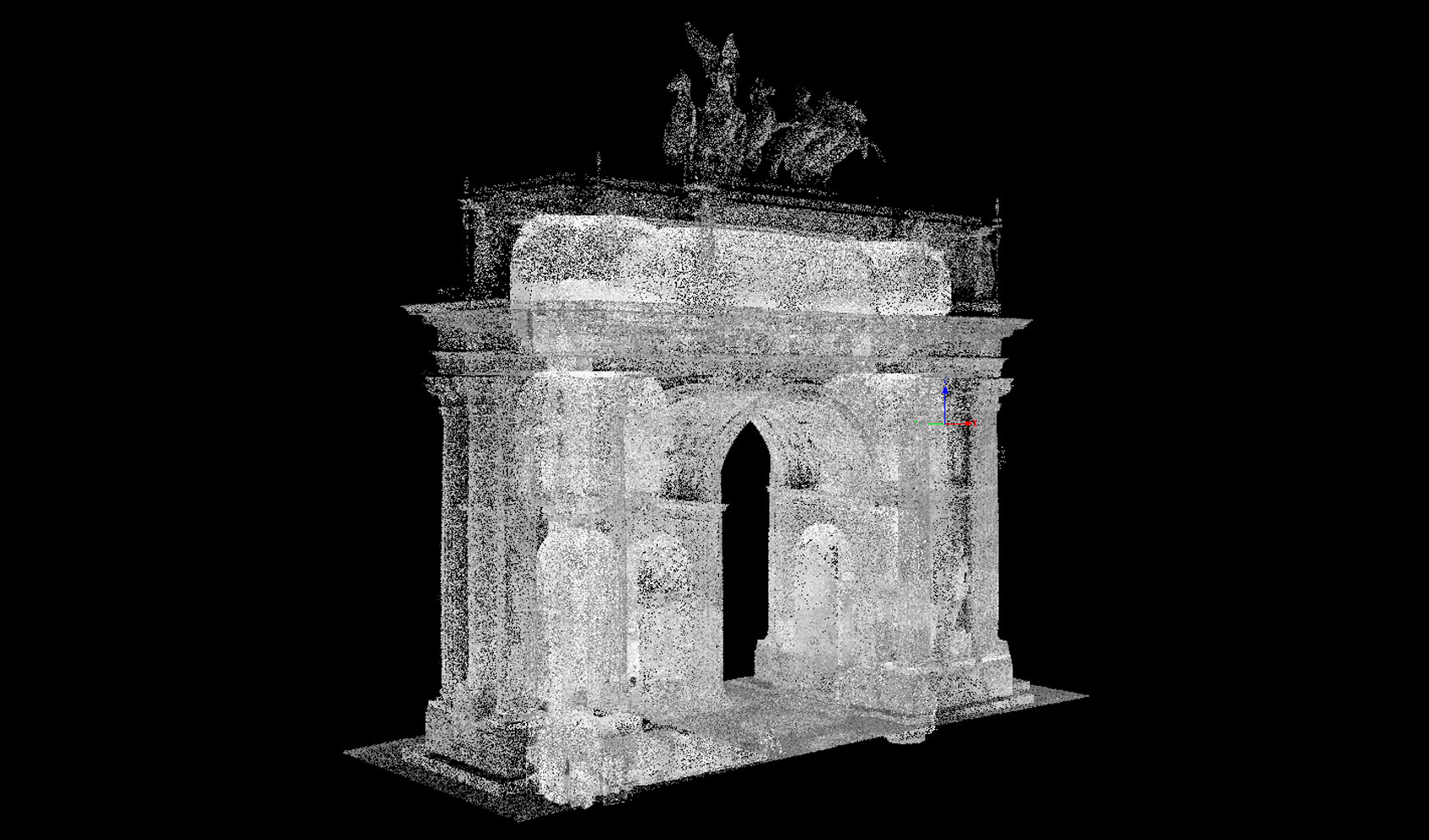 ОКН ФЗ Нарвские Триумфальные ворота. 3-D сканирование.